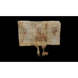 Medieval Hempstead Messuage Document with Seals