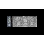 Western Asiatic Cylinder Seal with Winged God