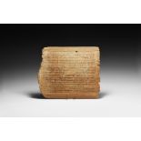 Roman Tablet Recording Sale of Agricultural Land