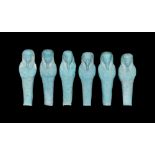 Egyptian Miniature Shabti Group