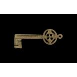 Medieval Key with Openwork Handle