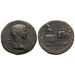 Trajan - Emperor Addressing Soldiers Sestertius
