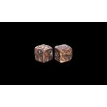 Roman Bone Dice Pair