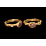 Roman Gold Ring with Stone