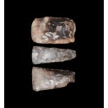 Stone Age Knapped and Polished Axehead Group