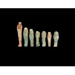 Egyptian Shabti Group