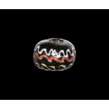 Roman Bead with Trail