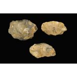 Stone Age British Knapped Handaxe Group