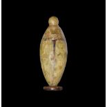 Egyptian Coptic Marbled Glass Finial
