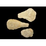 Stone Age British Flint Handaxe Group