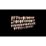 Stone Age 50 North African Knapped Arrowheads