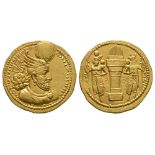 World Coins - Sassanian - Wahram II - Gold Dinar