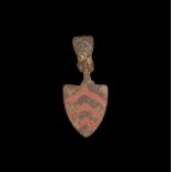 Medieval Clare Family Heraldic Harness Pendant