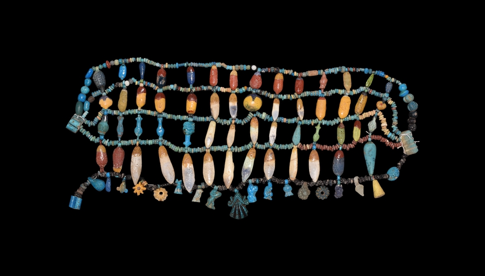 Egyptian Necklace with Amarna Amulets