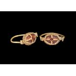 Phoenician Gold Scarab Swivel Ring
