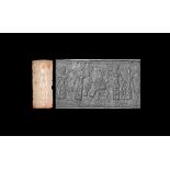 Western Asiatic Large Cylinder Seal with Figures