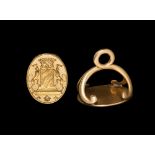 Post Medieval Gold Cadeau de'Arcy Seal Matrix