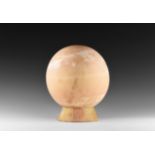 Natural History - Large Alabaster Globe Candle Hood