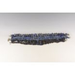 W. Asiatic Style Lapis Lazuli Bead Necklace Group