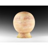 Natural History - Large Alabaster Globe Candle Hood