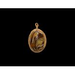 Roman Gold Pendant with Cabochon