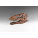 Natural History - Deinonychus Dinosaur Skull Replica