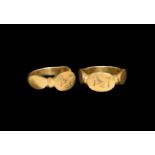 Byzantine Gold Ring with Monogram