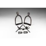 Viking Horse Bit and Stirrup Set