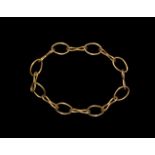 Roman Gold Chain Bracelet