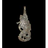 Chinese Warring States Phoenix and Lion Belt Hook