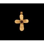 Byzantine Gold Cross Pendant