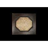 Roman Framed Geometric Floor Mosaic