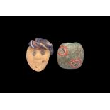 Phoenician Face Bead Group