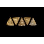 Greek Gold Triangular Appliqué Group