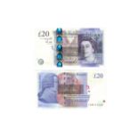 Bank of England - Cleland - Misprint £20