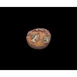 Phoenician Bead with Millefiori Faces