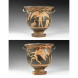 Greek Apulian Red-Figure Bell Krater