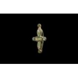 Roman Enamelled Cross Brooch