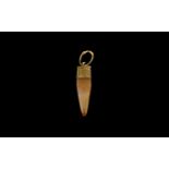 Viking Gold Elfshot Pendant