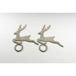 Chinese Stag Mount Pair
