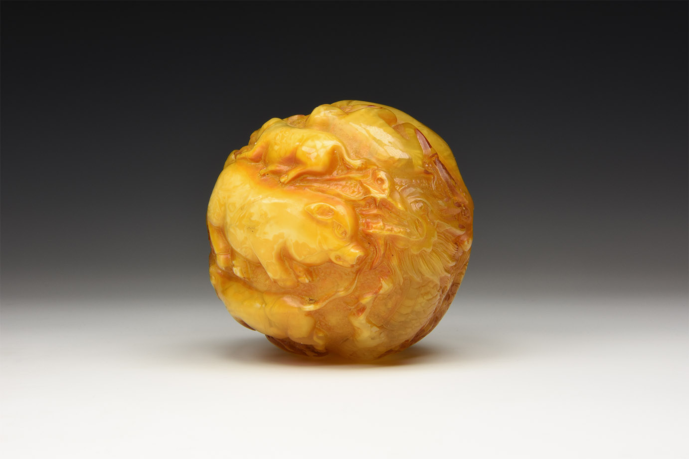 Chinese Carved Animal Ball