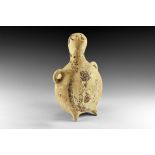 Ethnographic Figural Flask