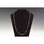 Western Asiatic Carved Banded Agate Bead Necklace