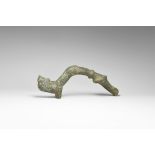 Western Asiatic Leaping Beast Vessel Handle