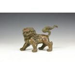 Chinese Standing Lion Figure