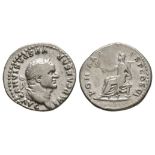 Roman Imperial Coins - Vespasian - Pax Denarius