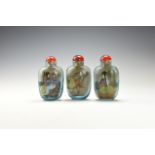 Chinese Snuff Bottle Trio