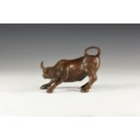 Chinese Butting Water Buffalo Figure