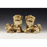 Chinese Lion Figurine Pair