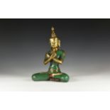 Chinese Inlaid Seated Vajradhara